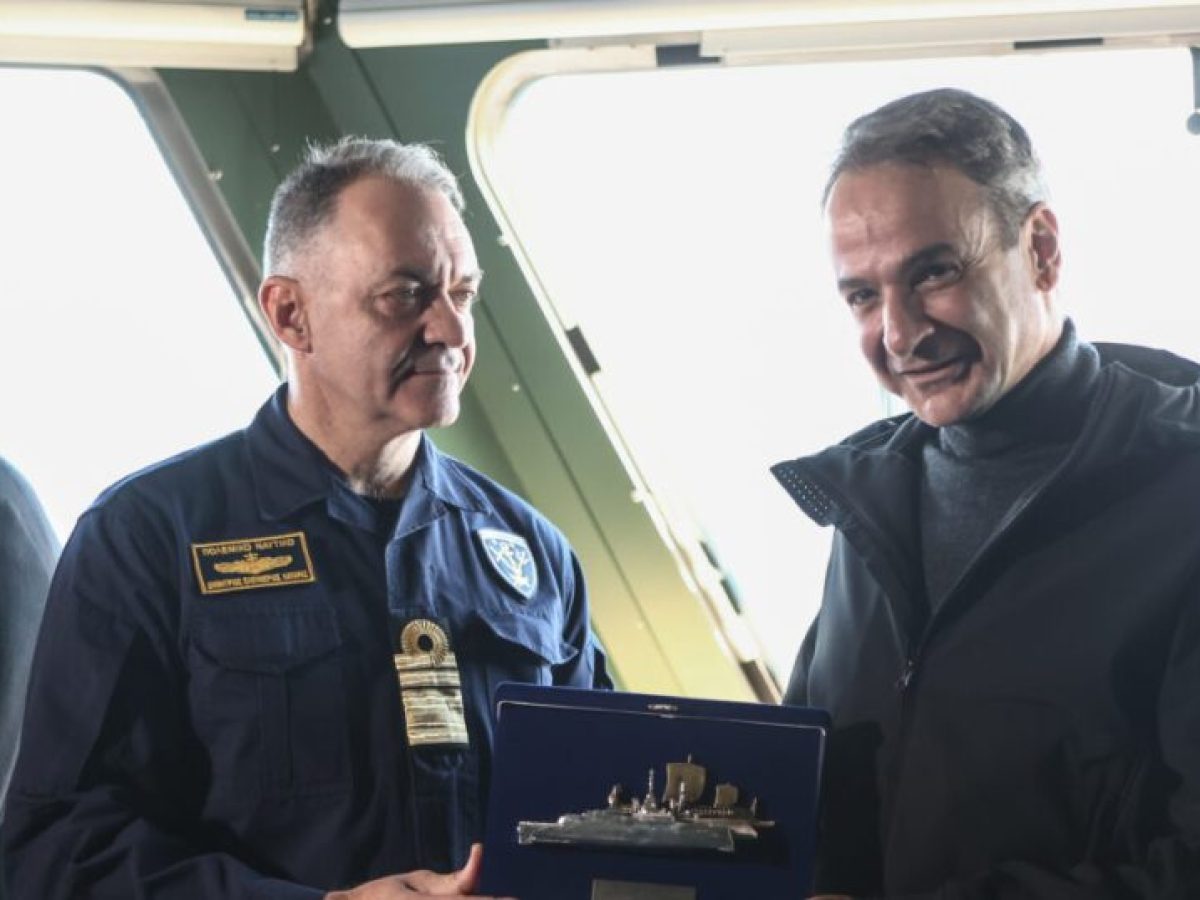 Μητσοτάκης από τη φρεγάτα Belharra «Κίμων»: «Χρέος μου να παραδώσω μια πατρίδα πιο ασφαλή»