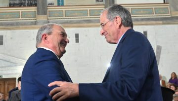 Νέα κοινή εμφάνιση Καραμανλή – Σαμαρά στην Καλαμάτα