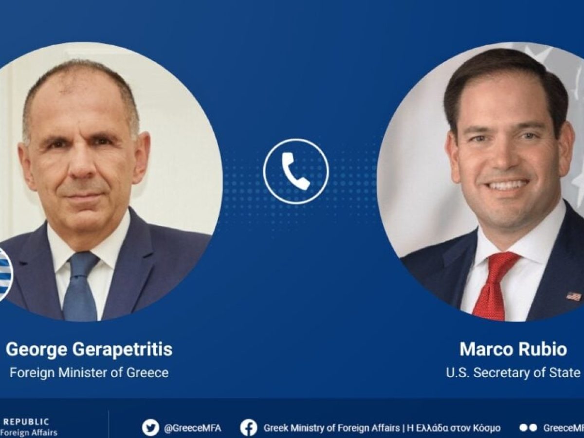 Συνομιλία Γεραπετρίτη – Ρούμπιο για Στρατηγικό Διάλογο και Μέση Ανατολή