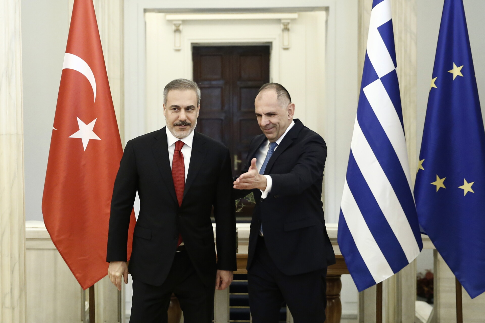 Turkish Foreign Minister Hakan Fidan visits Athens