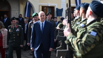 Δένδιας από Καστοριά: Η ελληνικότητα είναι κυριαρχία αλλά και ποιότητα ζωής