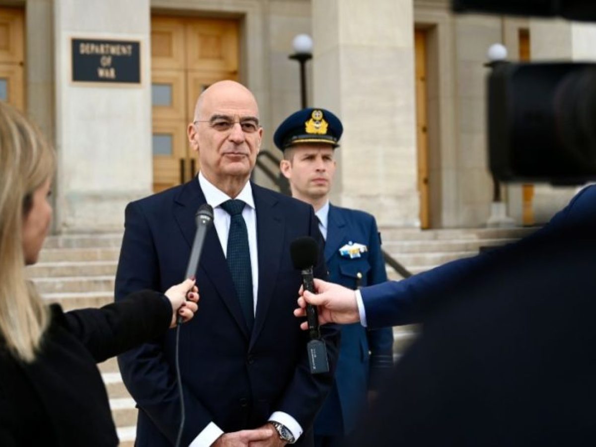 Δένδιας από Ουάσινγκτον: Η «Γαλάζια Πατρίδα» δεν βοηθά στον διάλογο με την Τουρκία