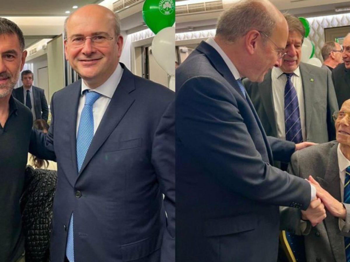 Σε εκδήλωση των παλαίμαχων του Παναθηναϊκού ο Χατζηδάκης: «Κάνουμε ό,τι μπορούμε για το νέο γήπεδο»