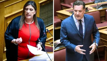 Σφοδρή σύγκρουση Γεωργιάδη – Κωνσταντοπούλου στη Βουλή με απειλές και βαρείς χαρακτηρισμούς
