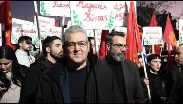Συγκέντρωση ΚΝΕ στην Καισαριανή για τους 200 κομμουνιστές που εκτελέστηκαν από τους ναζί