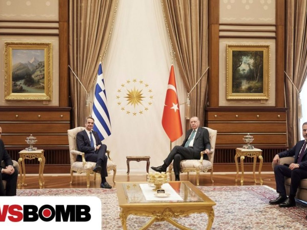 Συνάντηση Μητσοτάκη – Ερντογάν: Ο πρώτος διάλογος – Το χαμόγελο του Τούρκου προέδρου