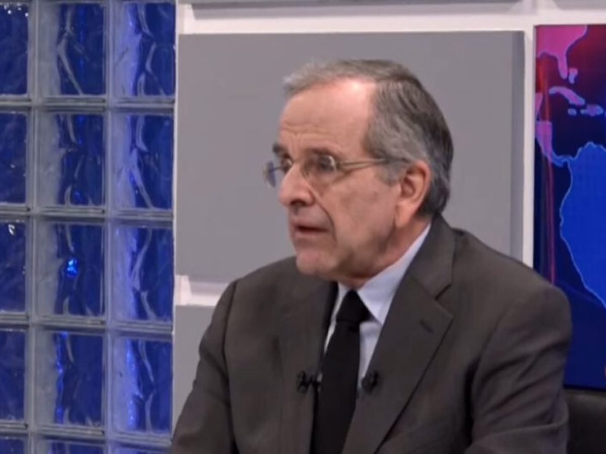 Αντώνης Σαμαράς: Το χάος είναι ο Μητσοτάκης γιατί δημιούργησε συνθήκες πολιτικής αναρχίας
