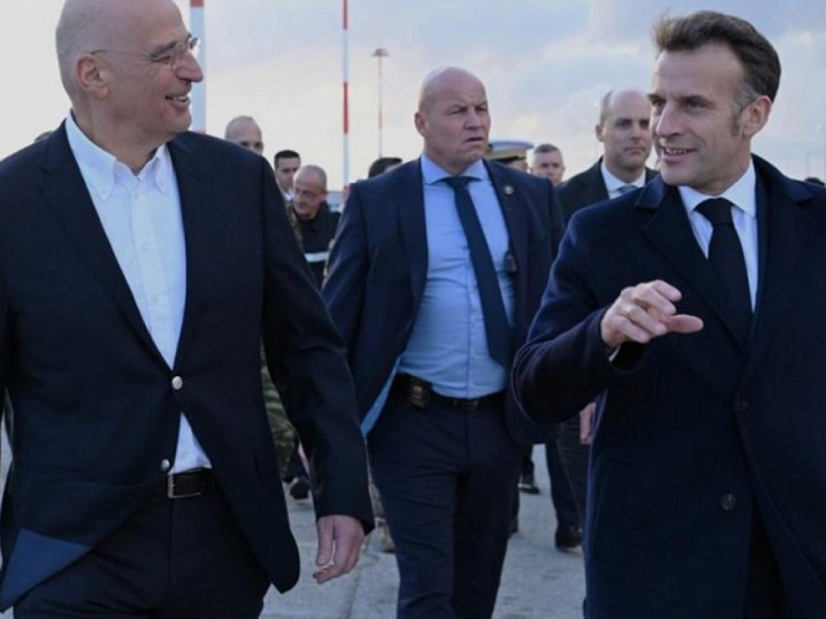 Δένδιας: Η παρουσία Μακρόν σε Κύπρο-Κρήτη υπογραμμίζει τη σημασία της στρατηγικής σχέσης Ελλάδας-Γαλλίας