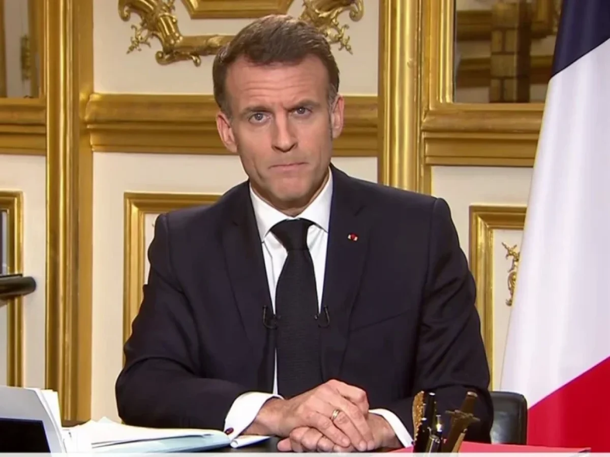 Διάγγελμα Μακρόν: Στέλνουμε απόψε άλλη μια φρεγάτα και επιπλέον εναέρια μέσα στην Κύπρο