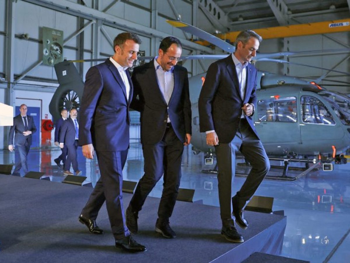 Κοινές δηλώσεις Χριστοδουλίδη, Μακρόν, Μητσοτάκη: «Δείχνουμε στην πράξη τι σημαίνει ευρωπαϊκή αλληλεγγύη»