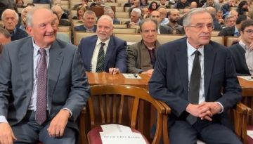 Νέα κοινή εμφάνιση Καραμανλή – Σαμαρά στο Πολεμικό Μουσείο – Παρουσιάζεται το νέο βιβλίο του Μάζη