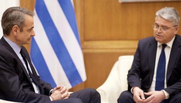 Συνάντηση Μητσοτάκη – Νατσιού: «Πρώτη μας υποχρέωση η προστασία της Κύπρου»