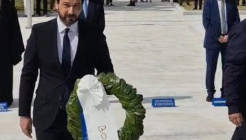 Στον εορτασμό της 25ης Μαρτίου στην Αλεξάνδρεια ο Τάσος Μπαρτζώκας