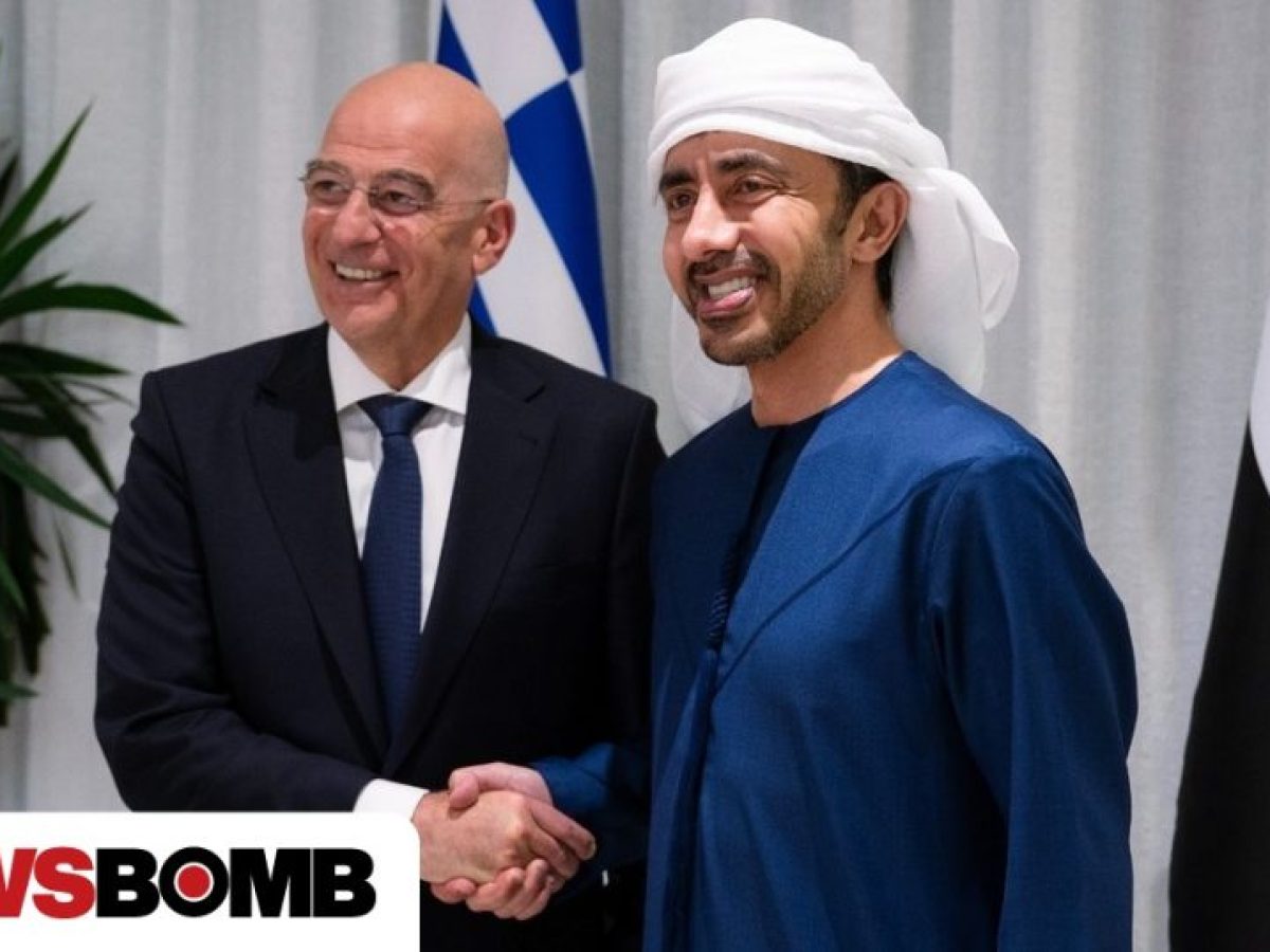 Δένδιας: Συνάντηση με τον αναπληρωτή πρωθυπουργό και υπουργό Εξωτερικών των ΗΑΕ