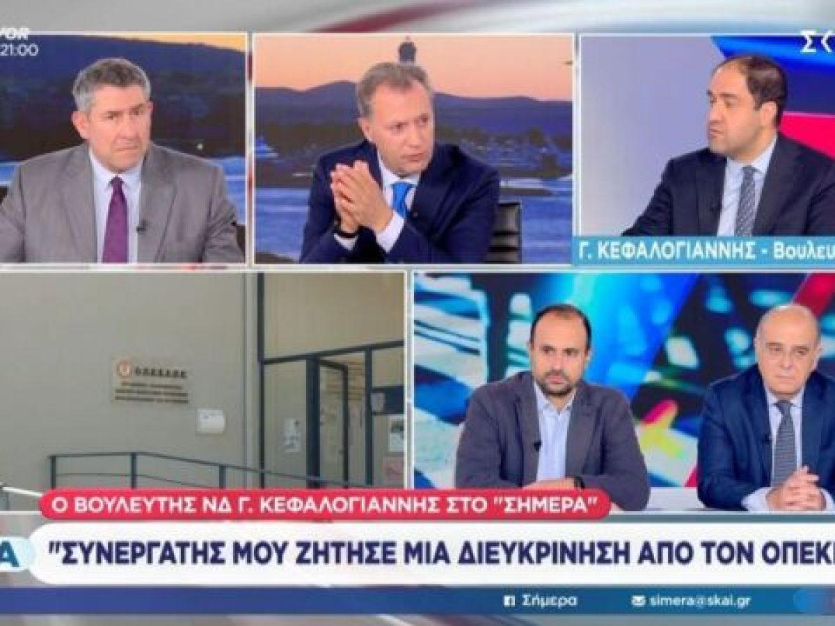 Κεφαλογιάννης για ΟΠΕΚΕΠΕ: “Στη δική μου περίπτωση υπάρχει μηδενική ζημιά του Δημοσίου, δεν υπάρχει κανέν
