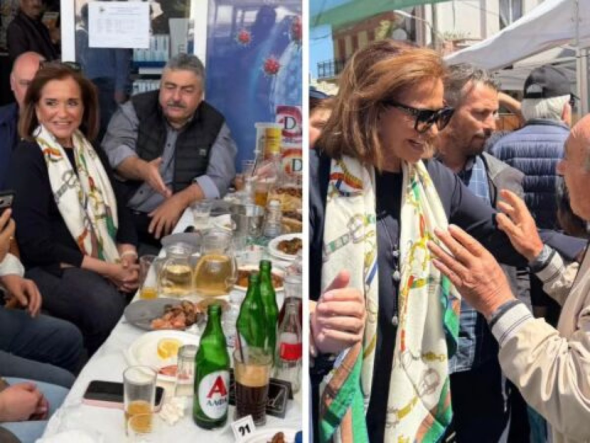 Στο Παζάρι των Βουκωλιών η Ντόρα Μπακογιάννη – “Εύχομαι καλό Πάσχα και πάνω απ’ όλα, ειρήνη”