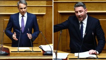 Η διπλή στρατηγική Μητσοτάκη στη συζήτηση για το κράτος δικαίου και ο Ανδρουλάκης που εμφανίστηκε θυμωμένος, αλλά όχι προ