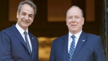 Συνάντηση του πρίγκιπα Αλβέρτου Β’ του Μονακό με τον πρωθυπουργό