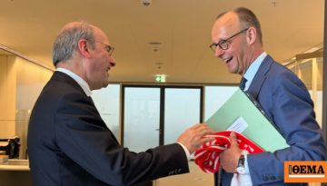 Χατζηδάκης στο Βερολίνο: Τετ α τετ με Μερτς και μήνυμα ότι «η Ελλάδα έγινε παράδειγμα επιτυχίας»