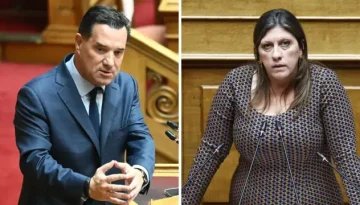 Νέα μονομαχία Γεωργιάδη  Κωνσταντοπούλου στη Βουλή: “Μεγάλη υποκρίτρια” – “Είστε παρακρατικός&q