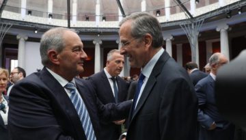 Νέα κοινή εμφάνιση Καραμανλή – Σαμαρά στο Μέγαρο Μουσικής