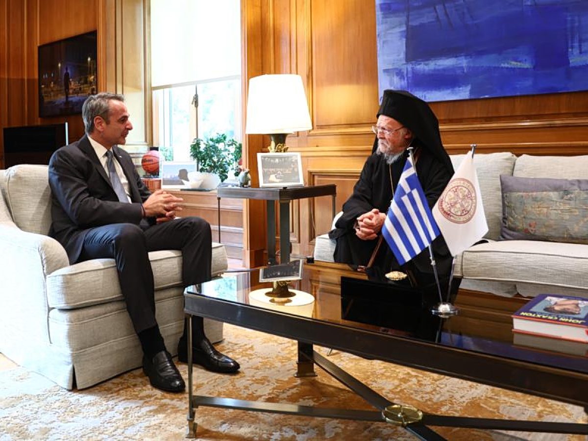 Συνάντηση Μητσοτάκη με τον Οικουμενικό Πατριάρχη κ. Βαρθολομαίο –  Τι συζήτησαν