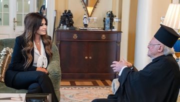 Ανάρτηση Γκίλφοϊλ: «Βαθιά ουσιαστική» η συνάντηση με τον Οικουμενικό Πατριάρχη Βαρθολομαίο