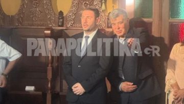 Στον γάμο του Στέργου Χατζηδιάκου στη Ρόδο ο Νίκος Ανδρουλάκης – Ο λόγος που έφτασε αργοπορημένος (Εικόνα)
