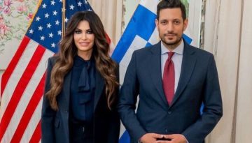 Κίμπερλι Γκίλφοϊλ: Συνάντηση με τον Κωνσταντίνο Κυρανάκη είχε η πρέσβης των ΗΠΑ – “Τον συγχάρηκα για το νέο του ρόλο ως Γραμματέας της ΝΔ”