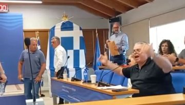 Μεσολόγγι: Απίστευτος καβγάς στο Δημοτικό Συμβούλιο – “Καραγκιόζη” αποκάλεσε ο Διαμαντόπουλος τον πρώην δήμαρχο (Βίντεο)