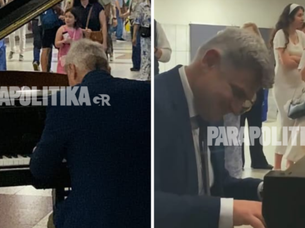 Νικόλας Φαραντούρης: Κάθισε στο πιάνο στο Μετρό Συντάγματος και έπαιξε Χατζιδάκι, Θεοδωράκη και Sound of Silence (Εικόνες