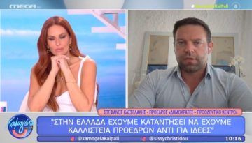 Ο Στεφανος Κασσελακης στο Mega
