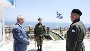 Τασούλας από επιτηρητικό φυλάκιο Αγαθονησίου: Αποφασιστικότητα να υπερασπιστούμε την κυριαρχία μας έναντι οποιασδήποτε απειλής ή πρόκλησης (Εικόνες)